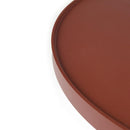 Red Aluminum Round Coffee Table | Zuiver Floss Marsala