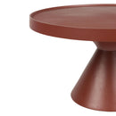 Red Aluminum Round Coffee Table | Zuiver Floss Marsala
