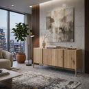 Hospitality furniture - Oak 4-Door Sideboard  - www.oroatrade.com