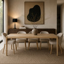 Hospitality furniture - Natural Oak Rectangular Dining Table - www.oroatrade.com