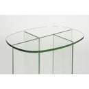 Hospitality furniture - Glass Cross-Leg Side Table - www.oroatrade.com