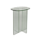 Hospitality furniture - Glass Cross-Leg Side Table - www.oroatrade.com