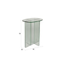 Hospitality furniture - Glass Cross-Leg Side Table - www.oroatrade.com