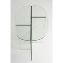 Hospitality furniture - Glass Cross-Leg Side Table - www.oroatrade.com