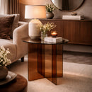 Brown Glass Side Table | Zuiver Linea | Oroatrade.com