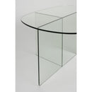 Hospitality furniture - Glass Cross-Leg Coffee Table - www.oroatrade.com