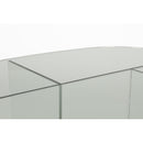 Hospitality furniture - Glass Cross-Leg Coffee Table - www.oroatrade.com