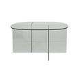 Hospitality furniture - Glass Cross-Leg Coffee Table - www.oroatrade.com
