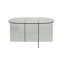 Hospitality furniture - Glass Cross-Leg Coffee Table - www.oroatrade.com