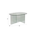 Hospitality furniture - Glass Cross-Leg Coffee Table - www.oroatrade.com