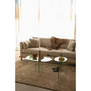 Hospitality furniture - Glass Cross-Leg Coffee Table - www.oroatrade.com