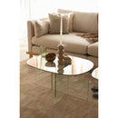 Hospitality furniture - Glass Cross-Leg Coffee Table - www.oroatrade.com