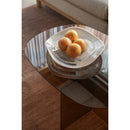 Hospitality furniture - Glass Cross-Leg Coffee Table - www.oroatrade.com