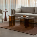 Hospitality furniture - Glass Cross-Leg Coffee Table - www.oroatrade.com