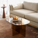 Hospitality furniture - Glass Cross-Leg Coffee Table - www.oroatrade.com
