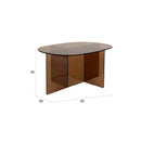 Hospitality furniture - Glass Cross-Leg Coffee Table - www.oroatrade.com