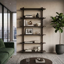 Hospitality furniture - Walnut Finished Ladder Shelf - www.oroatrade.com