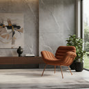 Curved Seat Channeled Lounge Chair | Zuiver Verte | Oroatrade.com