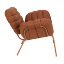 Curved Seat Channeled Lounge Chair | Zuiver Verte | Oroatrade.com