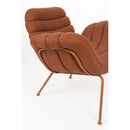 Curved Seat Channeled Lounge Chair | Zuiver Verte | Oroatrade.com