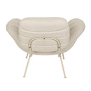 Curved Seat Channeled Lounge Chair | Zuiver Verte | Oroatrade.com