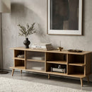 Hospitality furniture - Oak Framed Glass Door Sideboard L - www.oroatrade.com