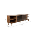Hospitality furniture - Oak Framed Glass Door Sideboard L - www.oroatrade.com