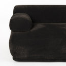 Hospitality furniture - Brown Ribbed Fabric Left Sofa - www.oroatrade.com