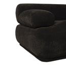 Hospitality furniture - Brown Ribbed Fabric Left Sofa - www.oroatrade.com