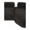 Hospitality furniture - Brown Ribbed Fabric Left Sofa - www.oroatrade.com
