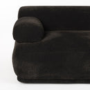 Hospitality furniture - Brown Ribbed Fabric Right Sofa - www.oroatrade.com