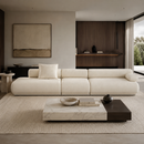 Hospitality furniture - Brown Ribbed Fabric Right Sofa - www.oroatrade.com