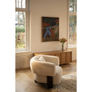Hospitality furniture - Beige Fabric 3-Legged Lounge Chair - www.oroatrade.com