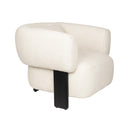 Hospitality furniture - Beige Fabric 3-Legged Lounge Chair - www.oroatrade.com