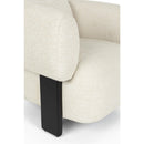 Hospitality furniture - Beige Fabric 3-Legged Lounge Chair - www.oroatrade.com