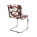 Hospitality furniture - Retro Patterned Cantilevered Dining Chairs (2) - www.oroatrade.com