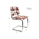 Hospitality furniture - Retro Patterned Cantilevered Dining Chairs (2) - www.oroatrade.com