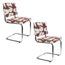 Hospitality furniture - Retro Patterned Cantilevered Dining Chairs (2) - www.oroatrade.com