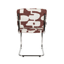 Hospitality furniture - Retro Patterned Cantilevered Dining Chairs (2) - www.oroatrade.com