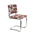 Hospitality furniture - Patterned Fabric Cantilevered Dining Chairs (2) - www.oroatrade.com