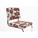 Hospitality furniture - Patterned Fabric Cantilevered Dining Chairs (2) - www.oroatrade.com