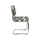 Hospitality furniture - Patterned Fabric Cantilevered Dining Chairs (2) - www.oroatrade.com
