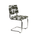 Hospitality furniture - Patterned Fabric Cantilevered Dining Chairs (2) - www.oroatrade.com