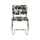 Hospitality furniture - Patterned Fabric Cantilevered Dining Chairs (2) - www.oroatrade.com