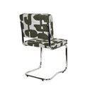 Hospitality furniture - Patterned Fabric Cantilevered Dining Chairs (2) - www.oroatrade.com