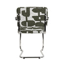 Hospitality furniture - Patterned Fabric Cantilevered Dining Armchairs (2) - www.oroatrade.com
