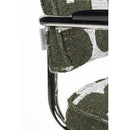 Hospitality furniture - Patterned Fabric Cantilevered Dining Armchairs (2) - www.oroatrade.com
