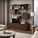 Hospitality furniture - Wooden Sliding Door 5-Layer Bookcase - www.oroatrade.com