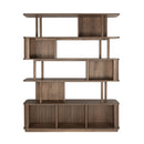 Hospitality furniture - Wooden Sliding Door 5-Layer Bookcase - www.oroatrade.com