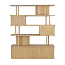 Hospitality furniture - Wooden Sliding Door 5-Layer Bookcase - www.oroatrade.com